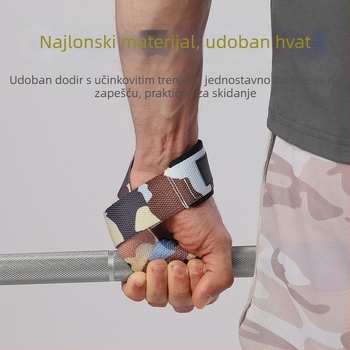 Narukvica za zglob za vuču i trening snage s bućicama, silikonska protuklizna i otporna na habanje