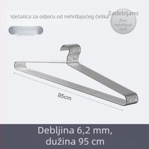 Nehrđajući čelični stalak za sušenje odjeće, velikog kapaciteta, za kućnu upotrebu