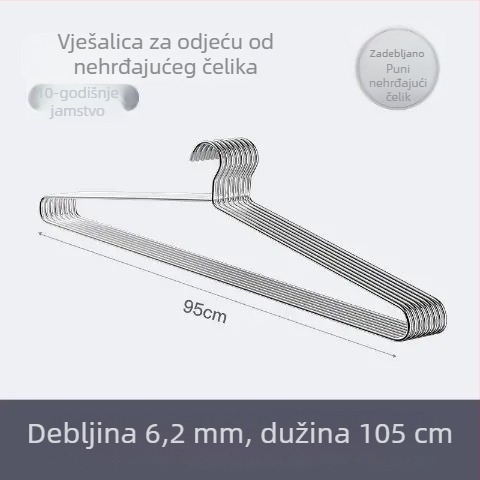 Nehrđajući čelični stalak za sušenje odjeće, velikog kapaciteta, za kućnu upotrebu
