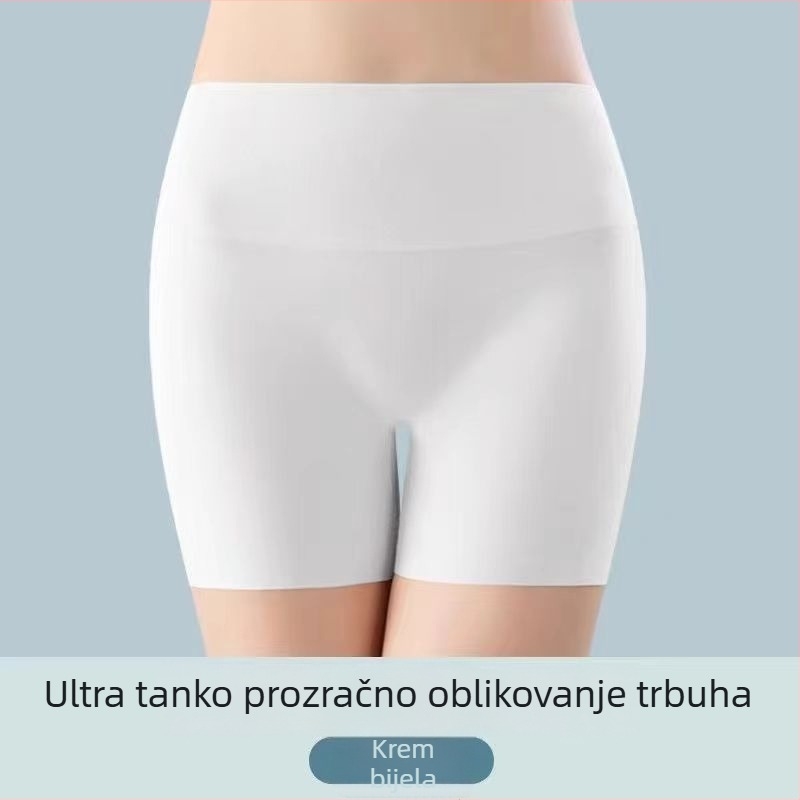 Ženske kratke hlače od ledenog svile s podizanjem trbuha i bokova, dva u jedan, ljeto, lagane, zaštita od izlaganja