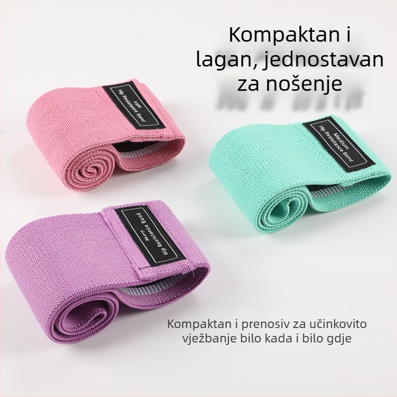 Otporna traka za fitness i jogu — dizanje stražnjice, trening nogu i čučnjevi, joga traka