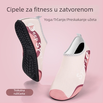 Ženske unutarnje tenisice za fitness, tihe, s mekanom potplatom protivklizne, prozračnim mrežastim gornjim dijelom, udobne tenisice za jogu i ples kod kuće