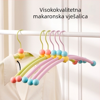Dopamine vješalice za kućnu upotrebu, protuklizne, bez tragova, debeli šareni sušilo za odjeću, bez izbočenja ramena ili kutova