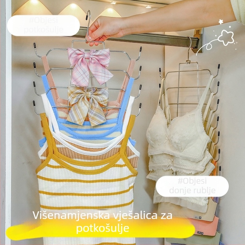 Organizator grudnjaka i donje rublje u garderobi – vješalica za grudnjake, donje rublje, čarape i topove