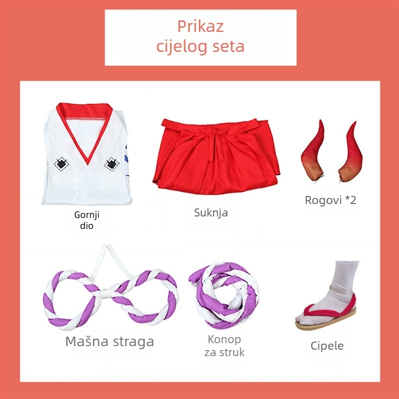 Yamato cosplay kostim iz One Piece — anime odijelo s naduvanim rukavima za Halloween, zabave i nastupe