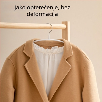 Xitianlong vješalica za odjeću od nehrđajućeg čelika s PVC‑om, bezšivni dizajn, za kućnu i studentsku upotrebu