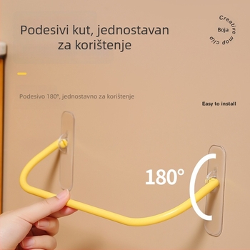 Zidni držač cipela za kupaonicu, bez bušenja, s odvodom vode