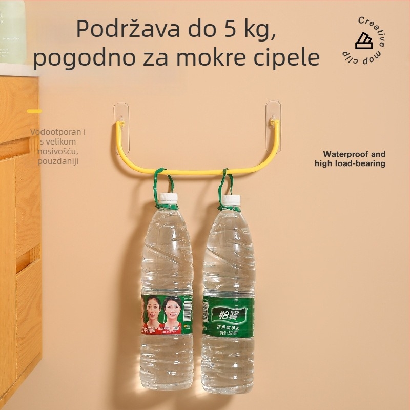 Zidni držač cipela za kupaonicu, bez bušenja, s odvodom vode