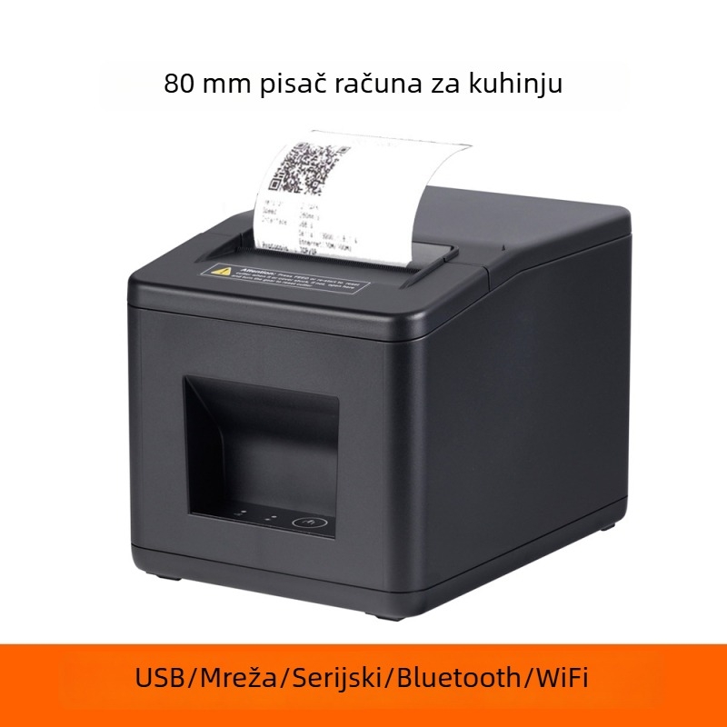 Novi 80 mm termalni pisač računa s Ethernetom za kuhinju, recepciju i maloprodaju