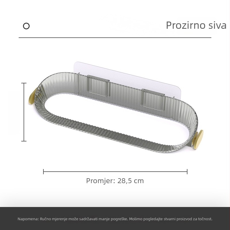 Zidni stalak za papuče u kupaonici, bez bušenja, skladište obuća, odvodna polica