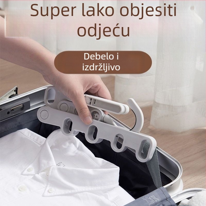 Prijenosni stalak za sušenje odjeće s klipsama, za putovanja, dom i studentske domove