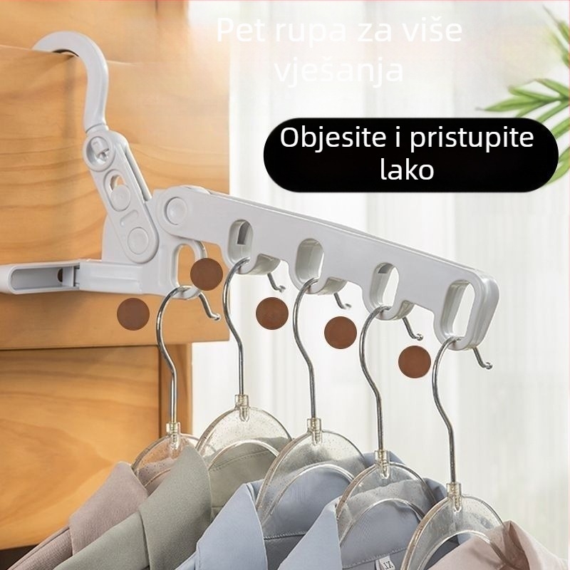 Prijenosni stalak za sušenje odjeće s klipsama, za putovanja, dom i studentske domove