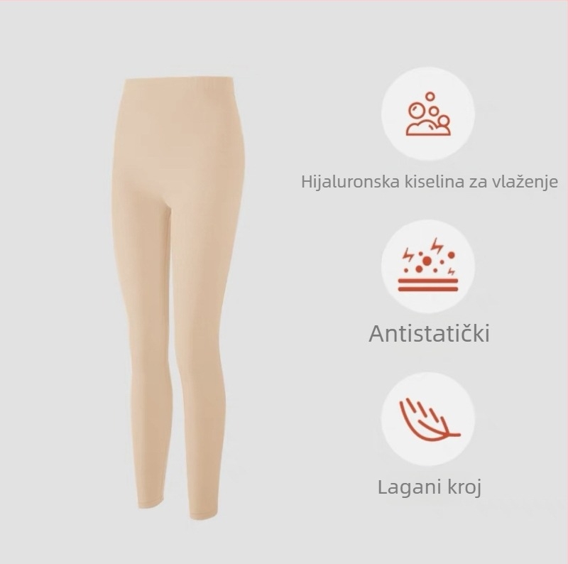 Ženski termalno donje rublje s hijaluronskom kiselinom, hidratacija kože, visoka elastičnost, gornji dio i hlače, lagani jesenski set