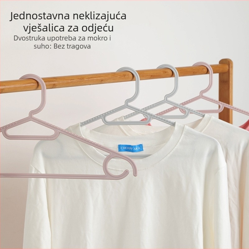 Jednostavna protuklizna plastična vješalica za kućnu upotrebu, višestruka vješalica za sušenje odjeće