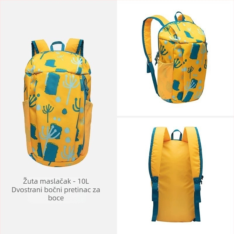 Unisex ruksak 10L za školu i putovanja, kompaktni ruksak za vrtić