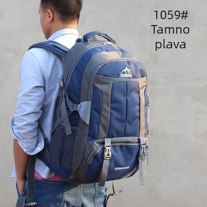 60L veliki kapacitet ruksaka za putovanja, unisex, Oxford platno, pogodan kao ručna prtljaga