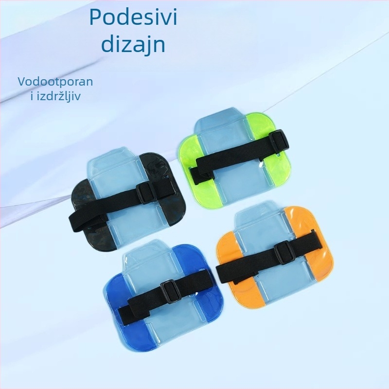 Prozirni PVC vodootporni držač za iskaznicu s podesivim remenom, za radne iskaznice i propusnice za izložbe, izrađen od meke gume, za vanjsku upotrebu.