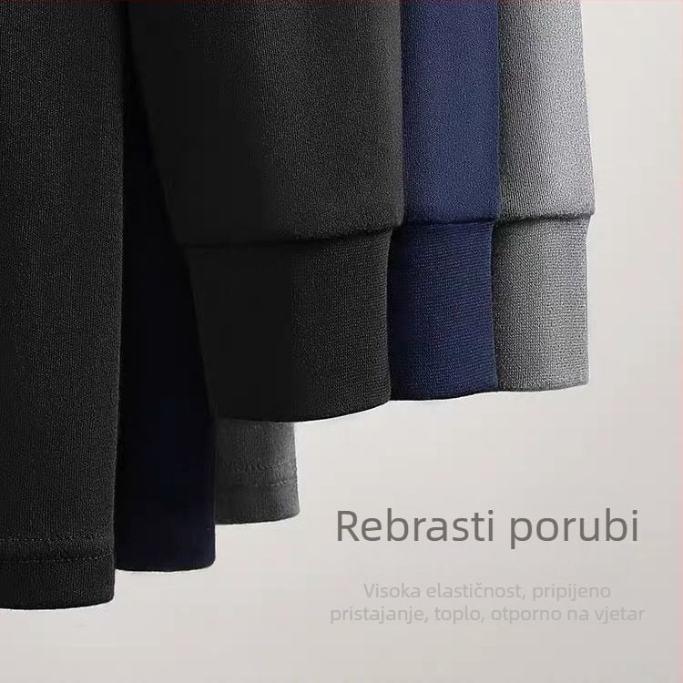 Muški komplet termičke odjeće od 100% pamuka za jesen – lagana gornja majica i hlače