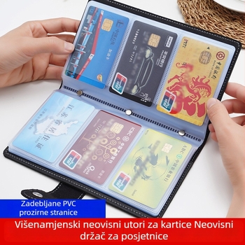 Duga novčanik velike kapacitete, više pretinaca, RFID zaštita za kartice i držač osobne iskaznice