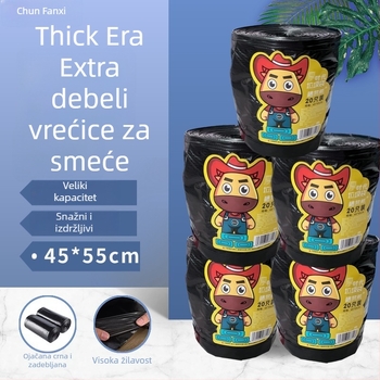 Chunfanxi ekstra velike debeli vrećice za smeće, crne, za kućnu kuhinju, komercijalnu upotrebu, hotel, velik kapacitet, jednokratne, na veliko