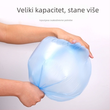 Jingbang crne vrećice za kućni otpad, jednokratne, debele, u stilu prsluka, velika rola