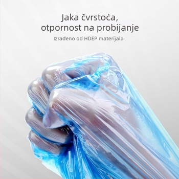 Jingbang crne vrećice za kućni otpad, jednokratne, debele, u stilu prsluka, velika rola