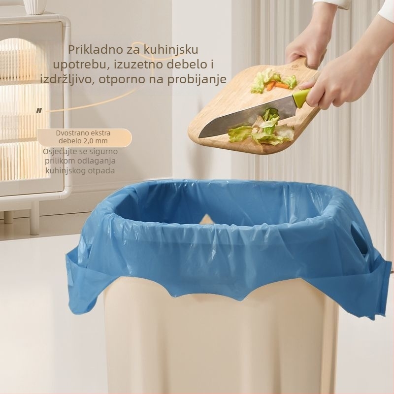 Debeli vrećice za smeće za kućnu upotrebu, stil vest, HDPE, jednokratne, jednobojne, za kuhinju i kupaonu
