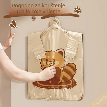 Smeće vreće u stilu veste, bez poderanja, debeli, prijenosni, s motivom rakuna, za dom i kuhinju, velike ekstra debeli vrećice