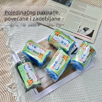 Kućna jednokratna vrećica za otpad, debela, crna, velika kapaciteta, stil prsluka