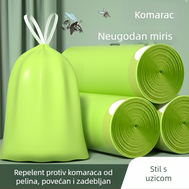 Vreće za smeće s vrpcom, repelent protiv komaraca, kućna upotreba, ekstra debeli, velike, kuhinja