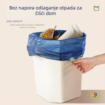 Kuhinjske vrećice za otpad bez kidanja, iznimno debele, velike veličine, s vrpcom, visok kapacitet