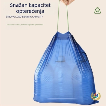 Kuhinjske vrećice za otpad bez kidanja, iznimno debele, velike veličine, s vrpcom, visok kapacitet