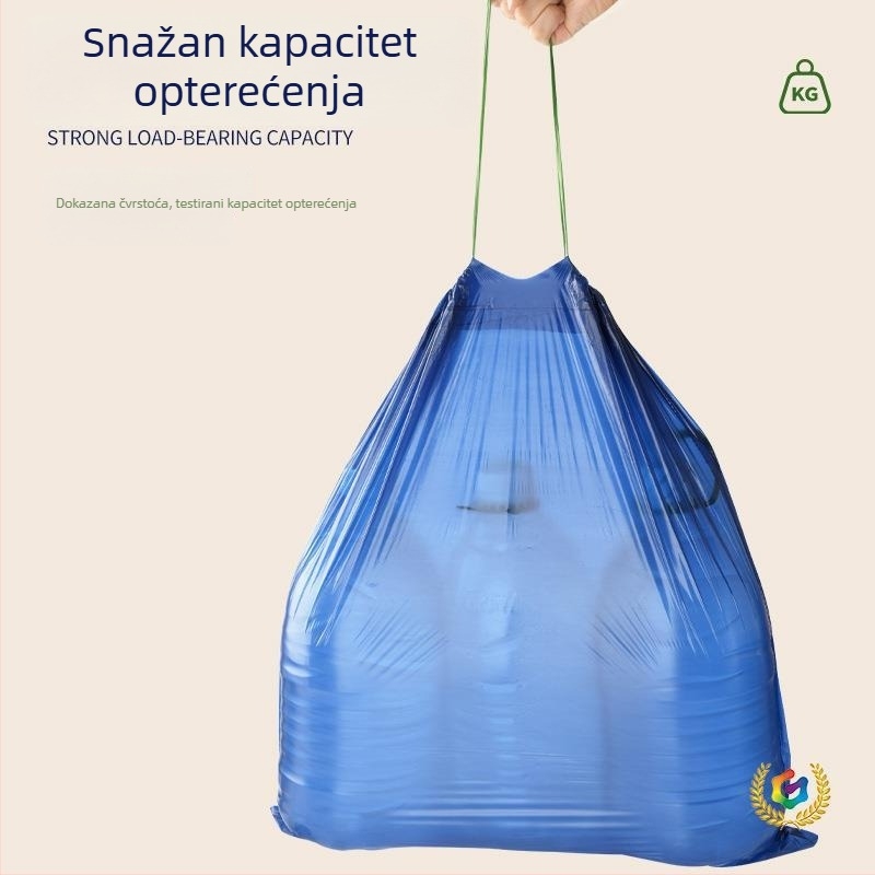 Kuhinjske vrećice za otpad bez kidanja, iznimno debele, velike veličine, s vrpcom, visok kapacitet