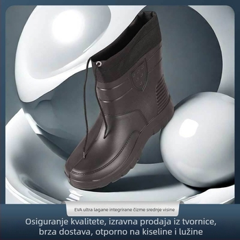 Zimske lagane cipele od EVA pjene, vodootporne, unisex, niskog kroja, topla podstava od umjetnog krzna, protuklizne