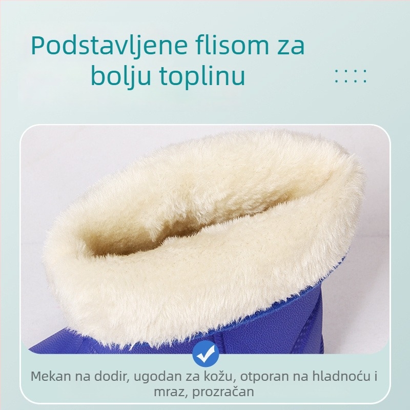 Zimske lagane cipele od EVA pjene, vodootporne, unisex, niskog kroja, topla podstava od umjetnog krzna, protuklizne