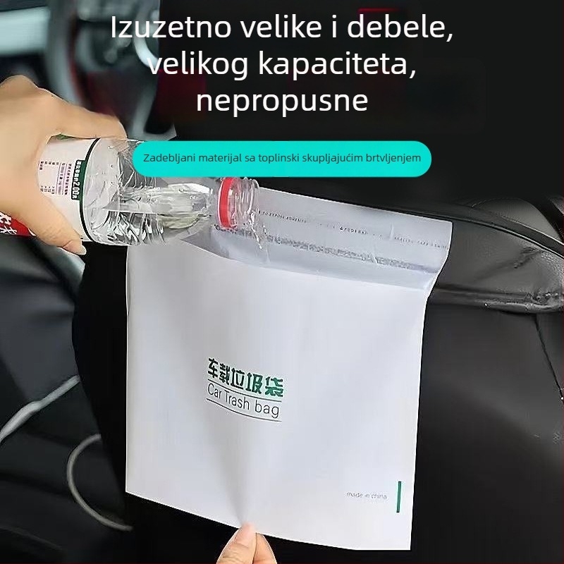 Veleprodajne vrećice za otpad u automobilu, prijenosne, samoljepljive, samostojeće, debele, jednokratne za unutrašnjost automobila