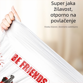 Vreće za otpad s povlačnim zatvaračem, debele i otporne na kidanje, za kućnu upotrebu u kuhinji