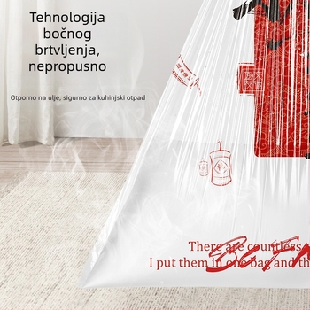 Vreće za otpad s povlačnim zatvaračem, debele i otporne na kidanje, za kućnu upotrebu u kuhinji