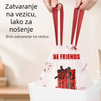 Vreće za otpad s povlačnim zatvaračem, debele i otporne na kidanje, za kućnu upotrebu u kuhinji