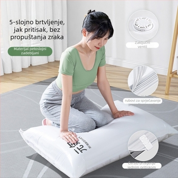 Vakuumske kompresijske vreće za odjeću i pokrivače, namijenjene deke, odjeći i puffer jakne, s 3D ojačanim dizajnom