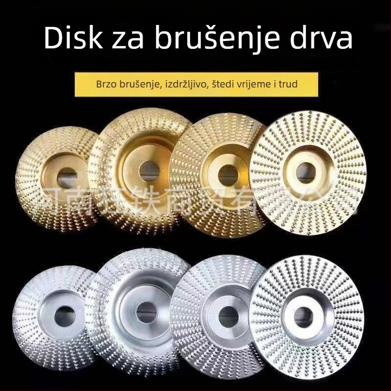 Disk za brušenje i poliranje za kutnu brusilicu, drvoodjelstvo; univerzalni model, visokougljična čelika