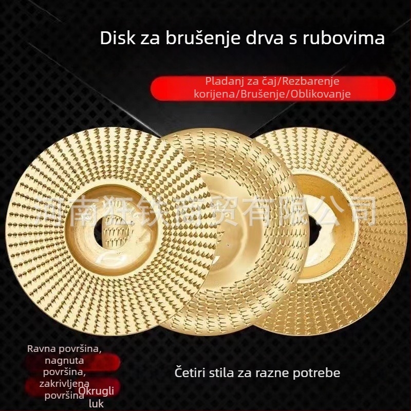 Disk za brušenje i poliranje za kutnu brusilicu, drvoodjelstvo; univerzalni model, visokougljična čelika