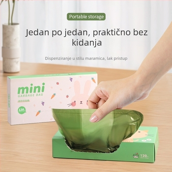 Debljine mini vrećice za otpad na stol – za kuću, ured i studentski dom, kutijasto pakiranje za jednostavno dohvaćanje