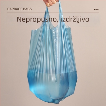 Debele vreće za otpad u kuhinji, stil prsluka, 40×53 cm, otporne na kidanje, veliki kapacitet
