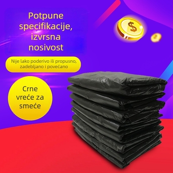 Crne čvrste vreće za otpad u vest-stilu za kućnu upotrebu