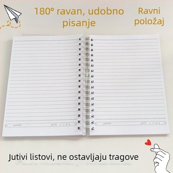 A5 ultra debeli 200-stranica arapska spiralna bilježnica