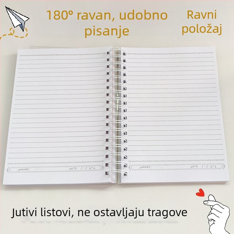 A5 ultra debeli 200-stranica arapska spiralna bilježnica