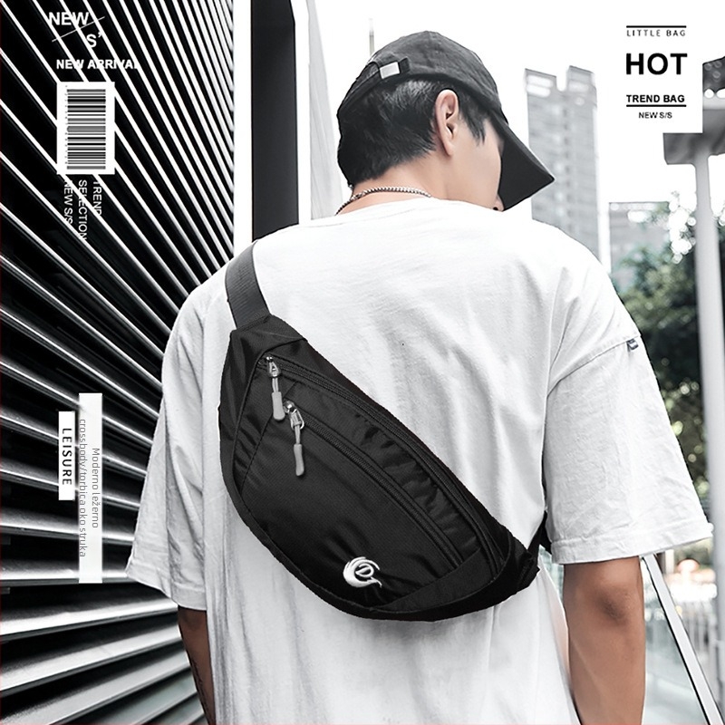 Nova vanjska sportska torbica za pojas s višestrukim pretincima, kompaktna crossbody torba za vožnju biciklom, prostor za telefon i novac, unisex