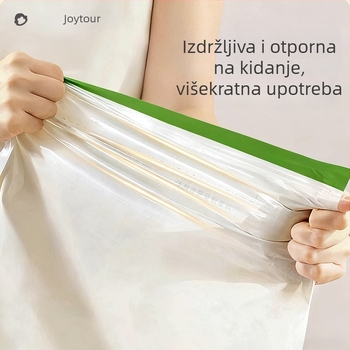 Ručna rolanje vakuumska vrećica za odjeću, skladištenje bez zraka, debeli proziran vodootporan dizajn za dom i putovanja