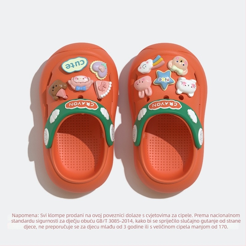 DIY dječje papuče s perforiranim dizajnom, unisex, 1–3 godine, ljeto